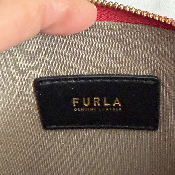 Furla Fuchsia Leather Wristlet - Picture 5 of 11